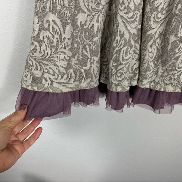 Free People Floral Lace Fit and Flare Dress Medium - Picture 7 of 12